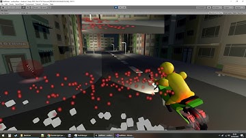 [Unity] filled out the map and added a rear view mirror