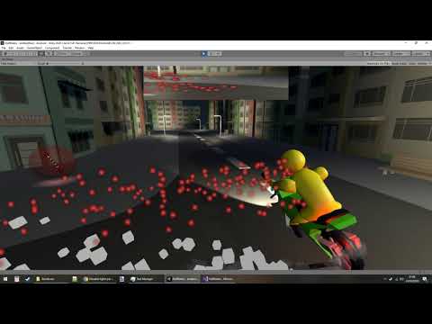 [Unity] filled out the map and added a rear view mirror