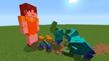 Minecraft Squid Game Doll VS Mutant Beasts (Mod Download in Description)