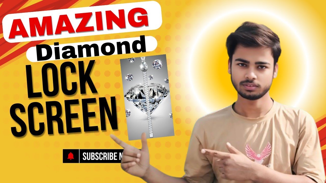Amazing Diamond lock Screen amazing look mobile phone - YouTube