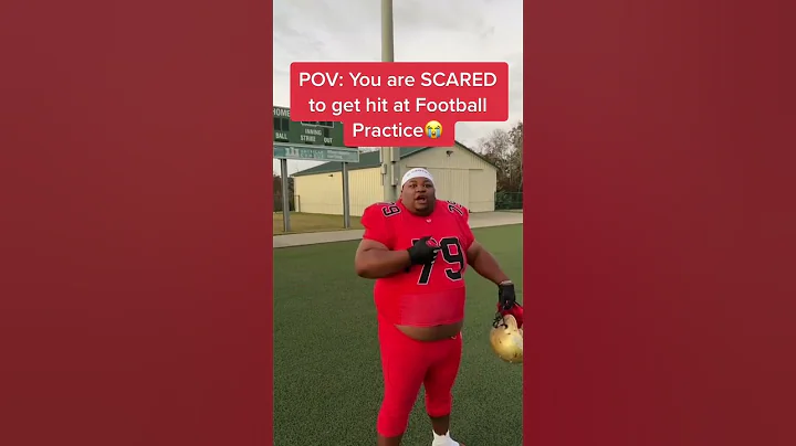 When your scared to hit a football practice 😂👏 #shorts