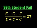 Solving A Harvard University Entrance Exam Find C Solving A Harvard University Entrance Exam Find C