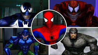 Spider-Man [2000] - All Bosses/All Boss Fights (With Cutscene) + ENDING