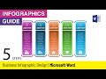 Microsoft Word Business Infographic Template with 5 Steps | MS Office Infographic Tutorial