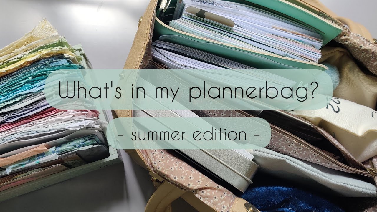 What's in my plannerbag? | Summer Edition