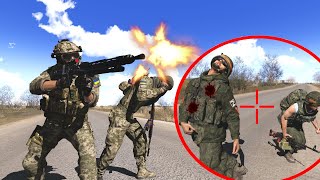 Russians Ripped to Shreds in Ukraine by German MG3 Machine Gun!! | ARMA 3 Bakhmut Grinder