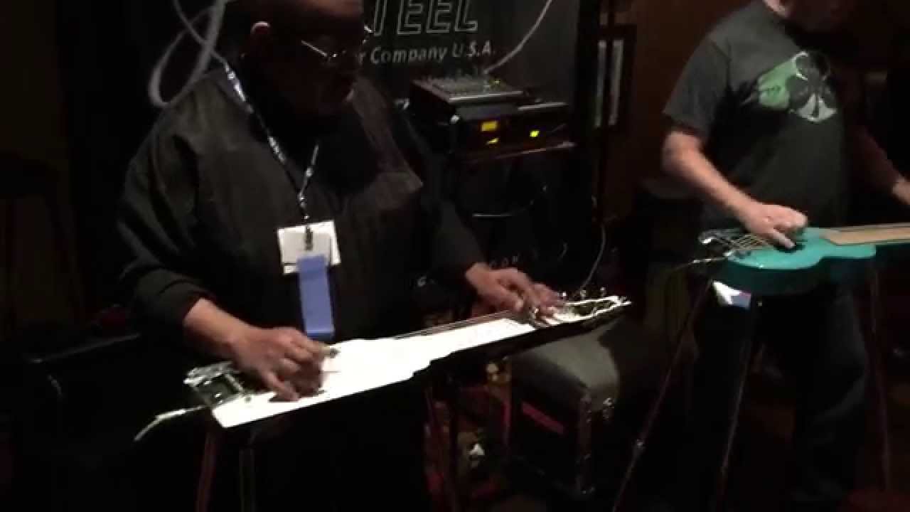 Jackson Steel SlideKing Demos TSGA '15 (Part 2) - Lonnie Bennett on Lap Steel and Zane King on Bass
