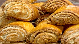 видео: Курабийки Гата -с два вида пълнеж, невероятно вкусна и лесна рецепта/Слоёное печенье Гата-вкуснейшее картинка: Курабийки Гата -с два вида пълнеж, невероятно вкусна и лесна рецепта/Слоёное печенье Гата-вкуснейшее
