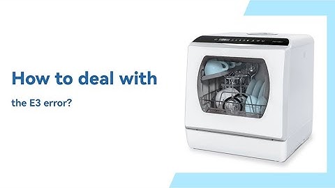 How to deal with the E3 error? - hermitlux dishwasher repair