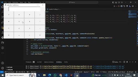 Tugas Modul 4 Praktikum Pemrograman Komputer / Membuat Kalkulator Sederhana