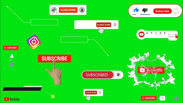Top like subscribe bell icon green screen || Green screen animation subscribe button || Callouts