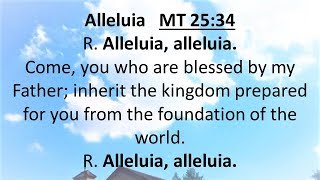 Daily Bible Reading 02 November 2018 of Catholic Mass