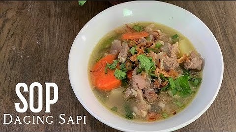 RESEP SOP DAGING SAPI ‼️Rasa kuahnya gurih banget