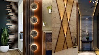 Home Wall Decorating Ideas | Living Room Wall Decor | Wooden Wall Home Interior Design | Wall Panel