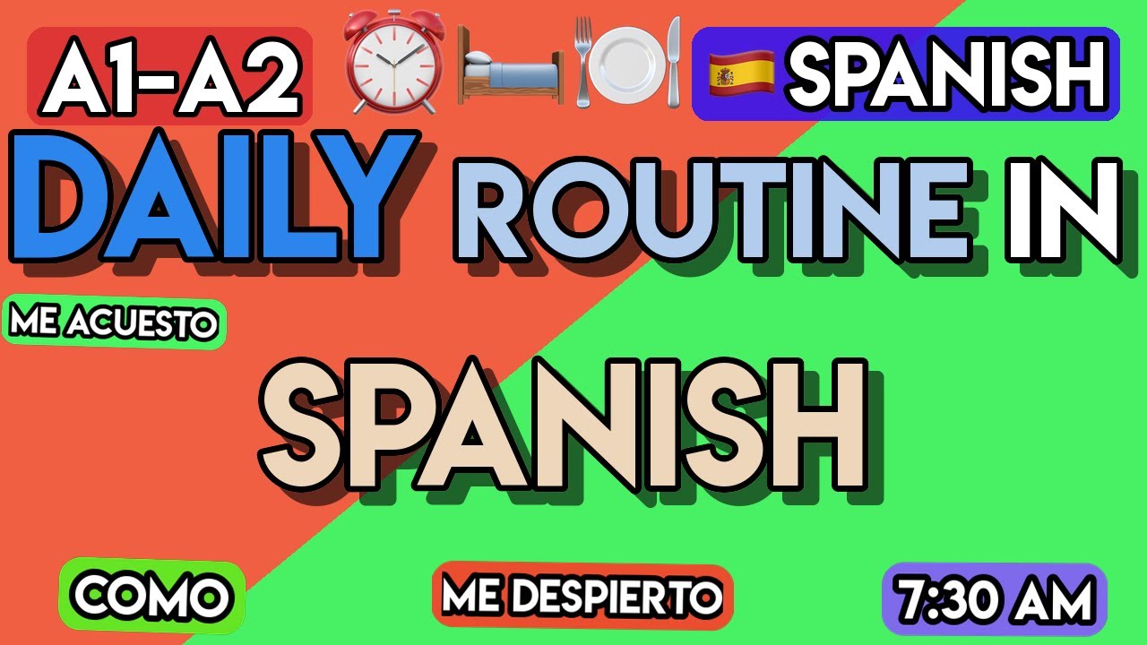 Learn Spanish for Beginners: 100+ Words for Daily Routines & Telling ...