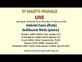 St marys perivale live   gabriel cano flute guillaume moix piano