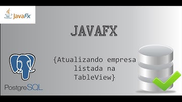Update em Empresa Listada na TableView - PostgreSQL - JavaFX