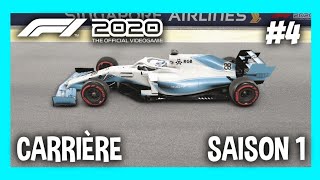 F1 2020 | Carrière | Saison 1 | #4 [LIVE] [PS4 FR]