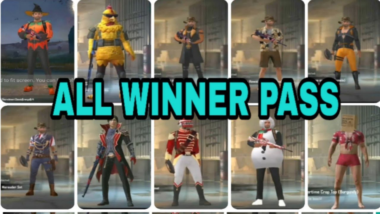 pubg lite all winner pass|winner pass season 3,4,5,6 and 7|