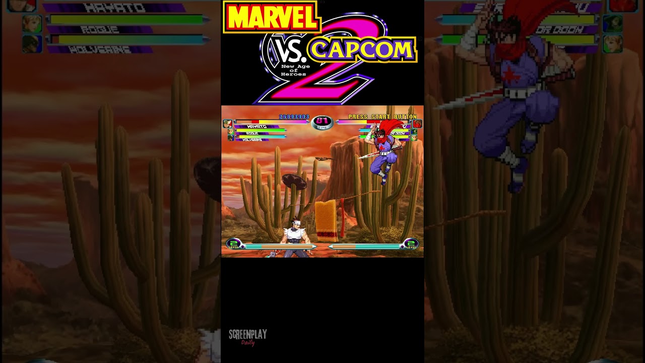 Marvel vs Capcom 2 Dreamcast Gameplay #6