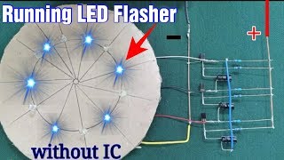 How to make Running LED chaser without IC