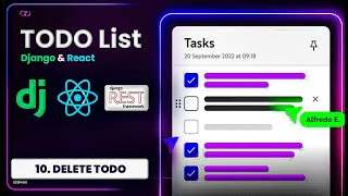 React.Js Todo List - Delete Todo using React.js API - Ep 10