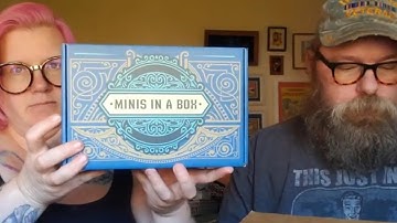 Arya and William Unbox Dungeon in a box July 2021