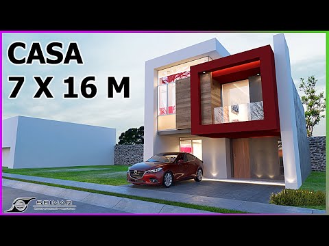Video: Proyecto residencial moderno con techo asimétrico: V-House
