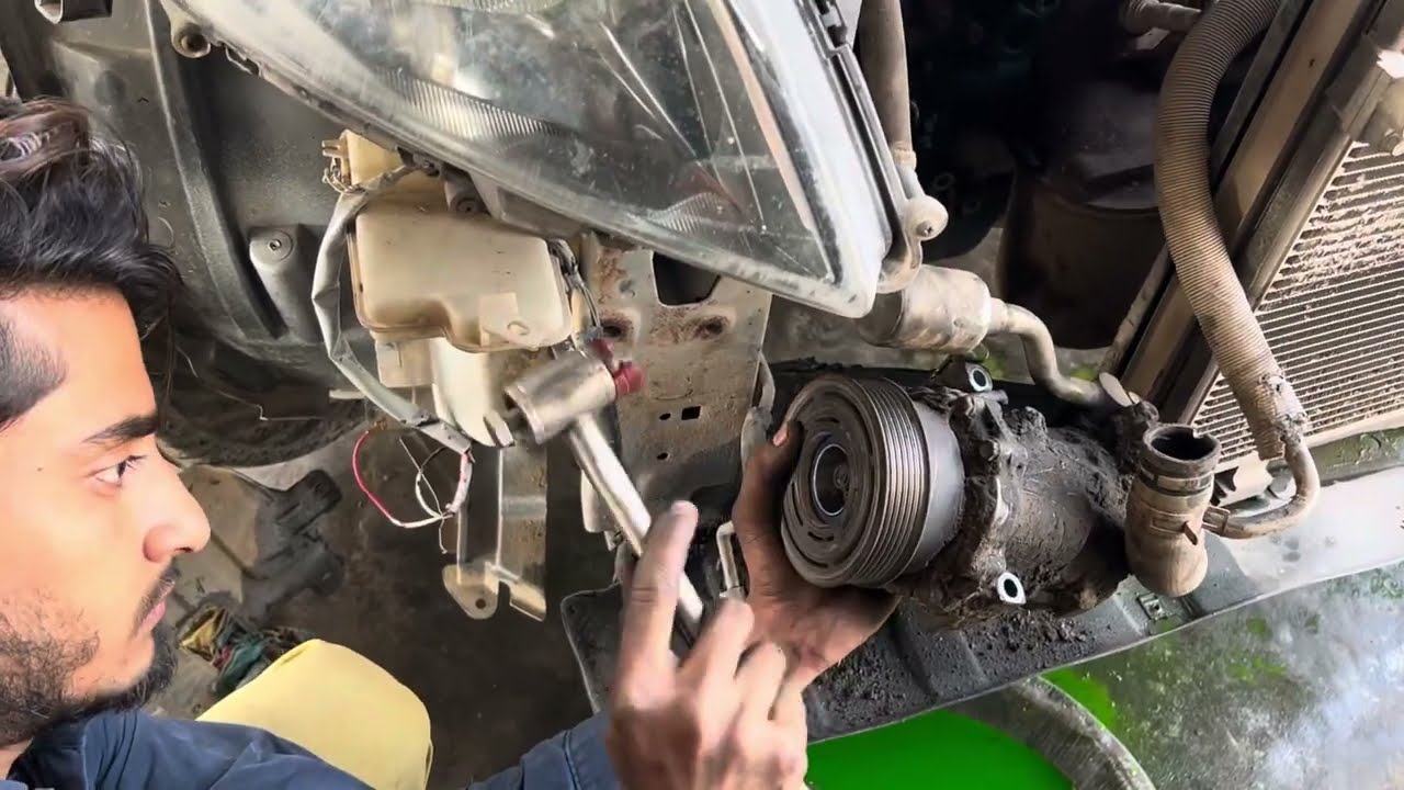 How to change AC compressor pulley bearing replaceSuzuki swift easily