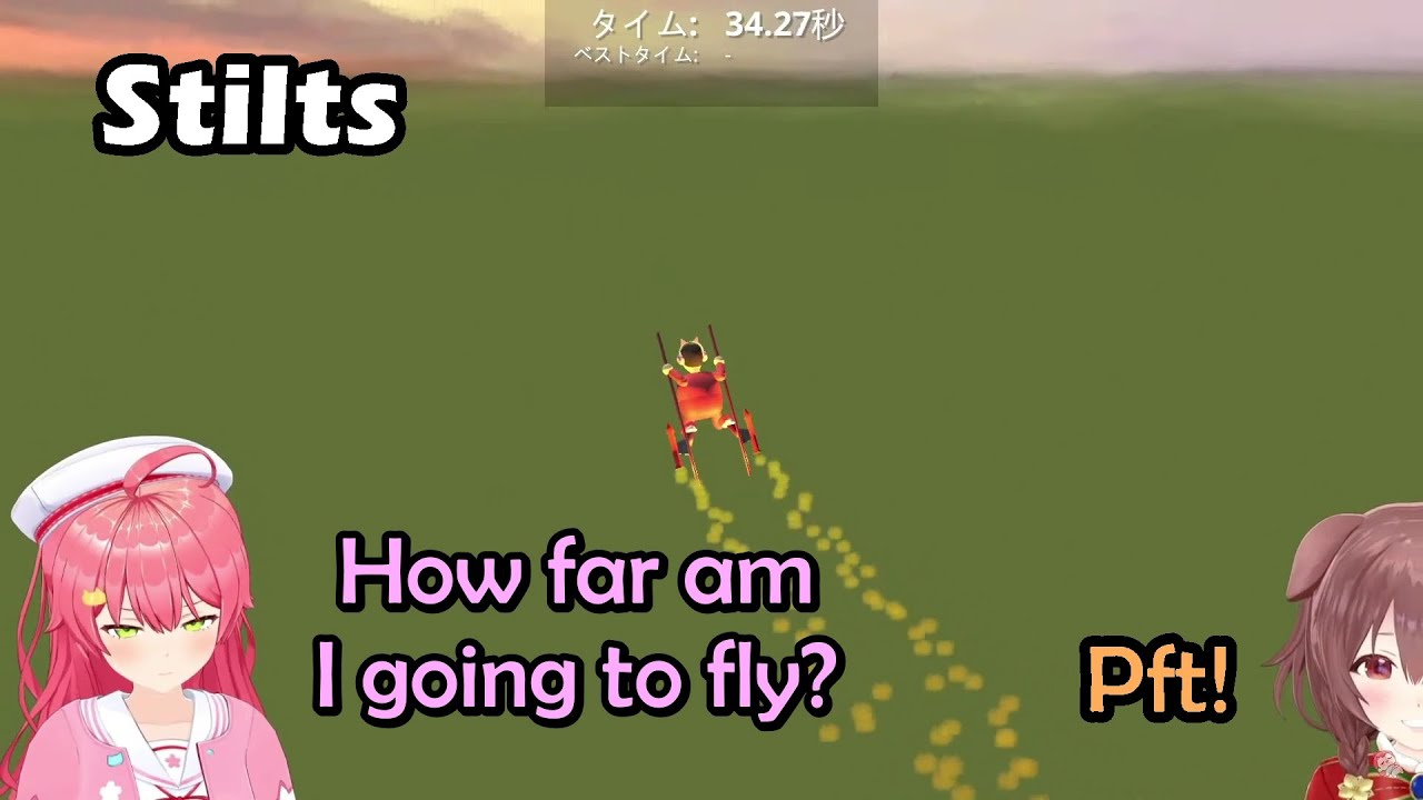 Korone and Miko's Silence Was So Loud When Trying Rocket Fella【Hololive English Sub】