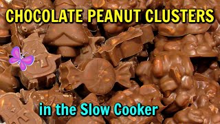 CHOCOLATE PEANUT CLUSTERS in the SLOW COOKER Recipe | LeighsHome