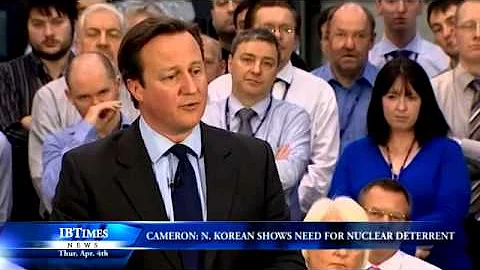 Cameron: North Korean Threats Show Need For Nuclear Deterrent