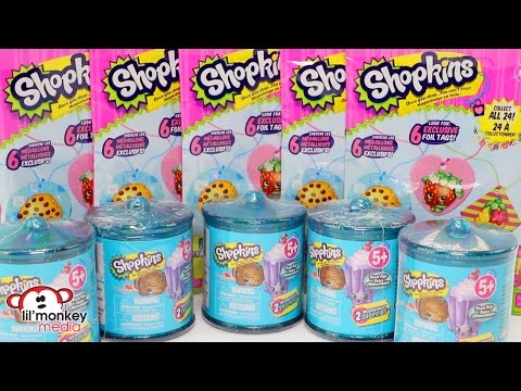 SHOPKINS Food Fair Candy Jars/Containers, Fashion Tags and Stickers!