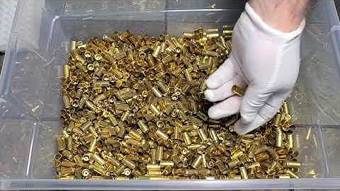 Quick sorting/inspecting pistol brass for reloading