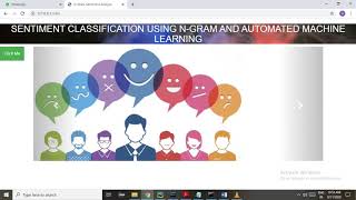 Sentiment Classiﬁcation using N-gram IDF and Automated Machine Learning   - PYTHON screenshot 1
