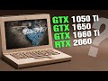 1050 Ti vs 1650 vs 1660 Ti vs 2060 | Сравниваем игровые видеокарты ноутбуков