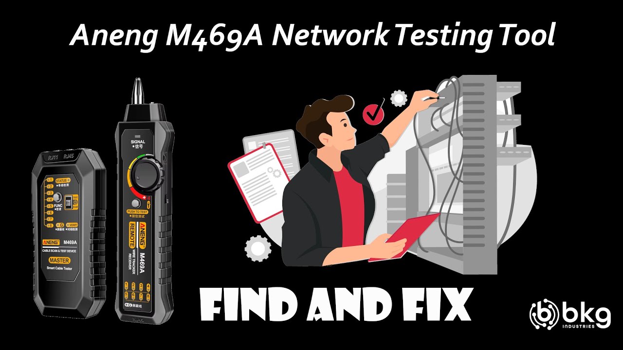 Produktbild von Irfora M469A Netzwerkkabelfinder – Multifunktions-Tester Mit Anti-Interferenz, Für Leitungsbruchsuche & Durchgangsprüfung An RJ45/RJ11