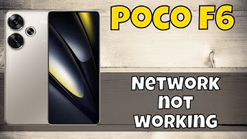 Network Problem POCO F6 || How to solve network issues || Network not working