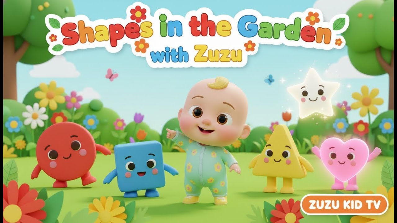Shapes in the Garden with Zuzu – Nursery Rhyme, Toddler Shapes, and Fun Learning