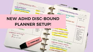 NEW February ADHD Disc-bound Planner Setup!