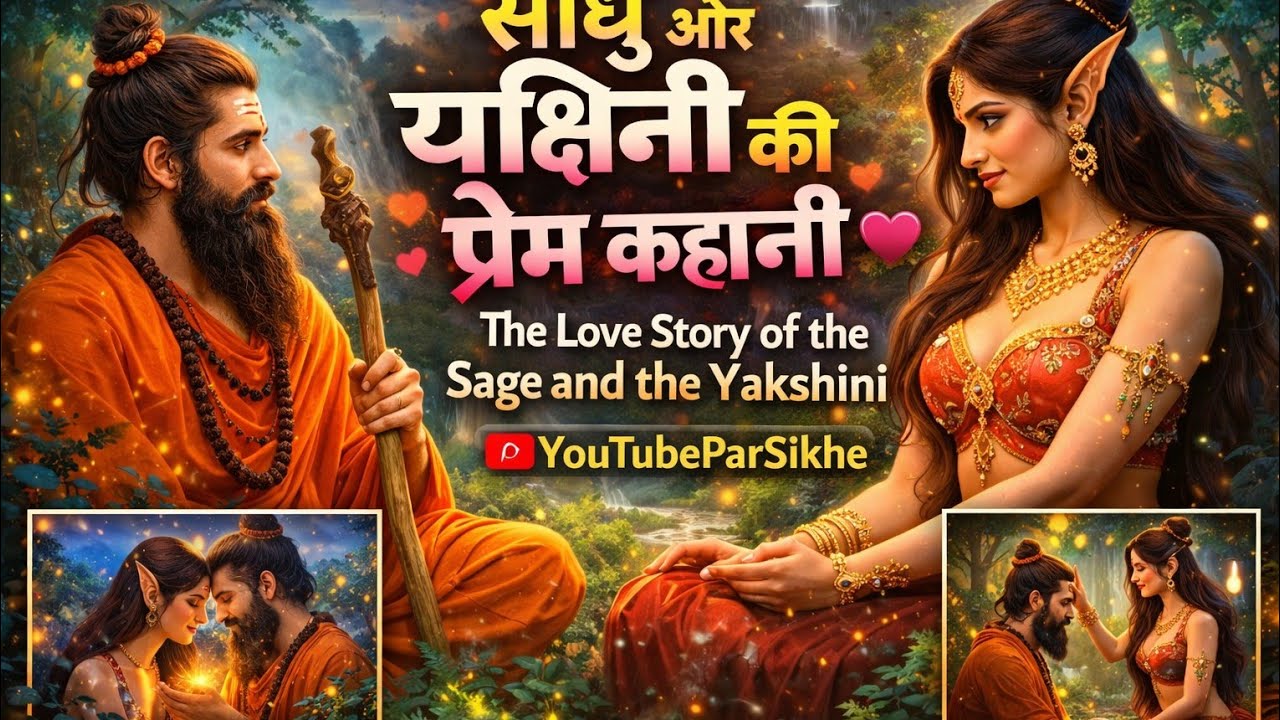 साध और यक्षिणी की प्रेम कहानi The Love Story of the Sage and the Yakshini @youtubeparsikhe