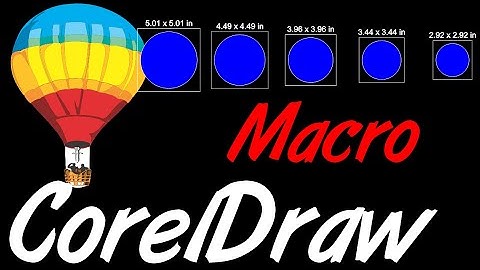 Corel Draw Tips & Tricks Macro Show size of Objects and mark it