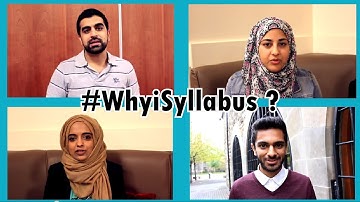 #WhyiSyllabus - It