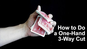How to Perform a One-Handed Triple Cut with Cards