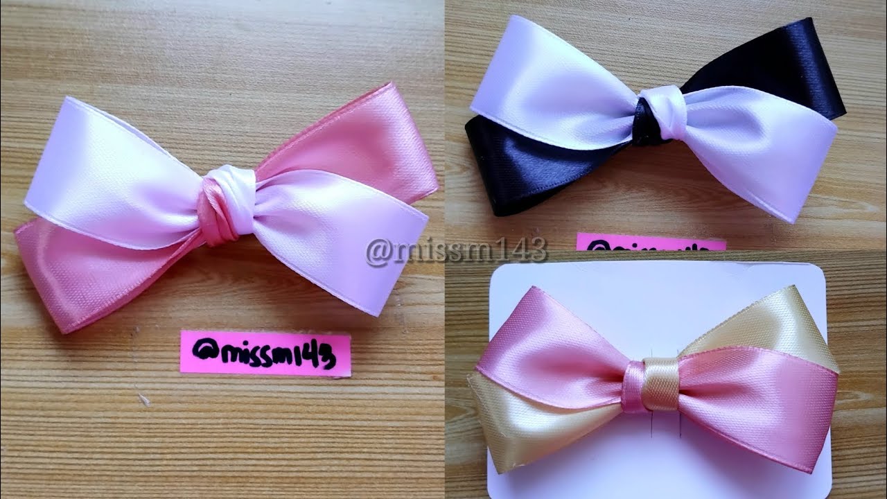 DIY ️ Easy and fast ribbon hairclip. 🎀 watch na po 🤭🤗 #diy #handmade # ...