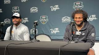 USC LB Easton Mascarenas-Arnold and S Akili Arnold on Las Vegas Bowl win over Texas A&M