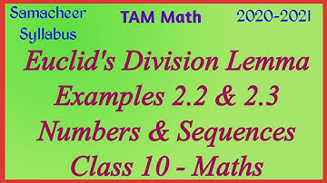 Chapter 2 - Numbers and Sequences Examples 2.2 & 2.3