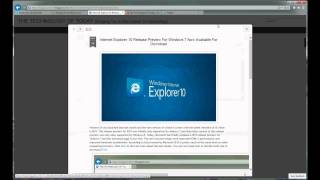Internet Explorer 10 For Windows 7 Teaser Trailer #1
