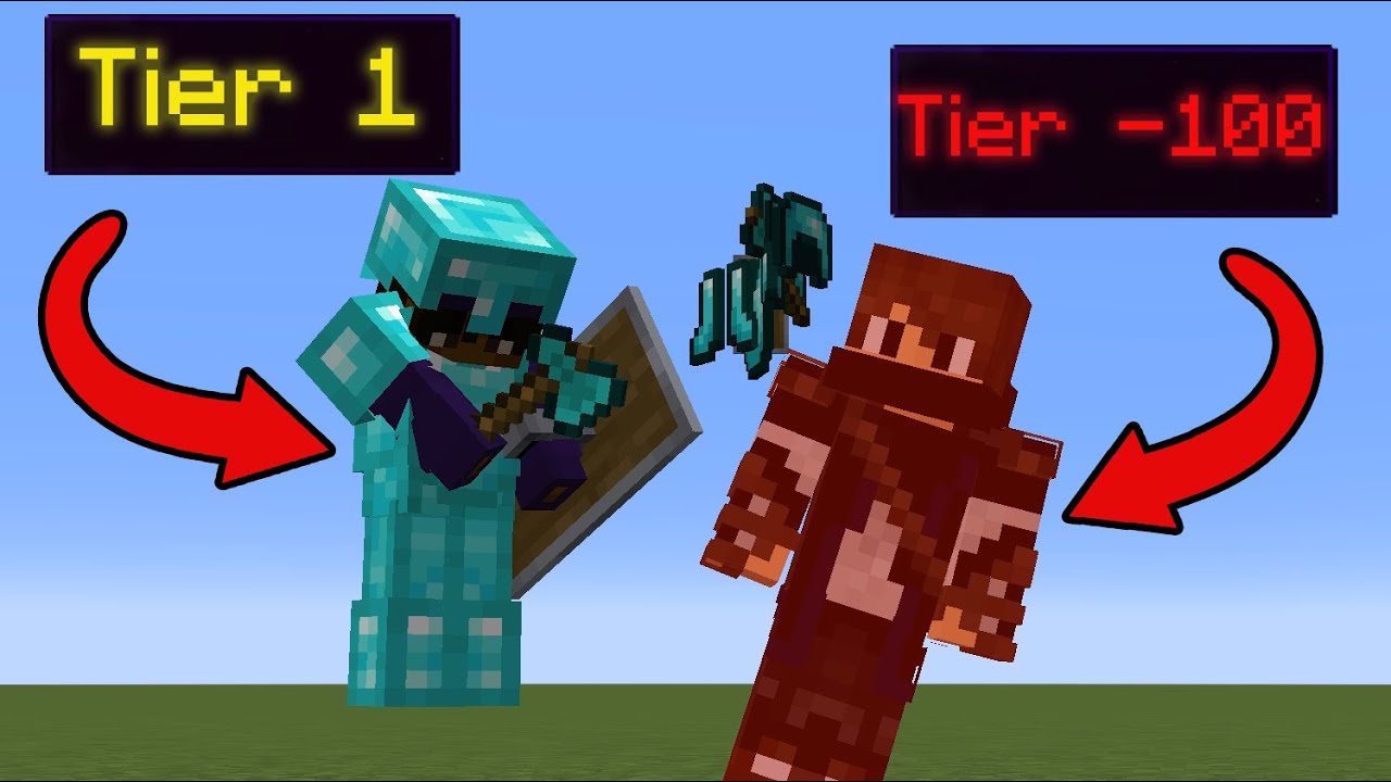 A minecraft noob gets tier tested youtube