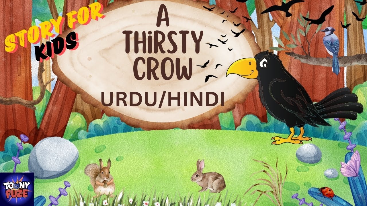 A Thirsty Crow | Story in Urdu/Hindi | Kids Animated Videos | Kids Learning | Stories for Kids